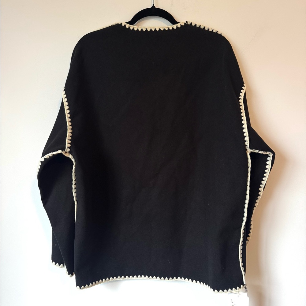 Commense Contrast Trim Jacket (just the jacket, no scarf) - Size L - Picture 11 of 16
